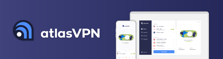 Atlas VPN - bezpłatna wersja próbna VPN
