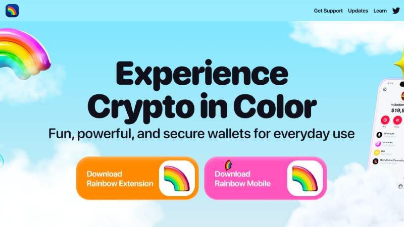 Rainbow anonimowy portfel kryptowalutowy bez KYC.
