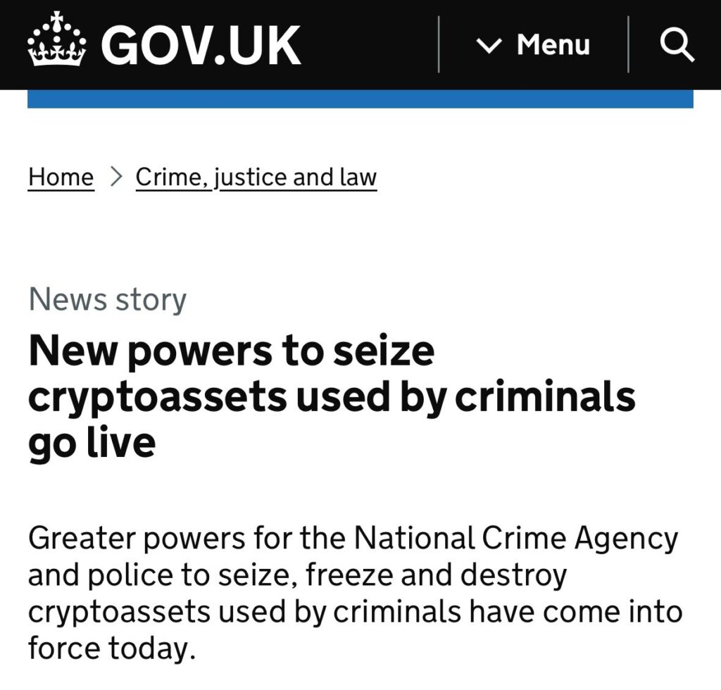 Wielka Brytania zaostrza kontrolę nad przestępstwami związanymi z kryptowalutami
