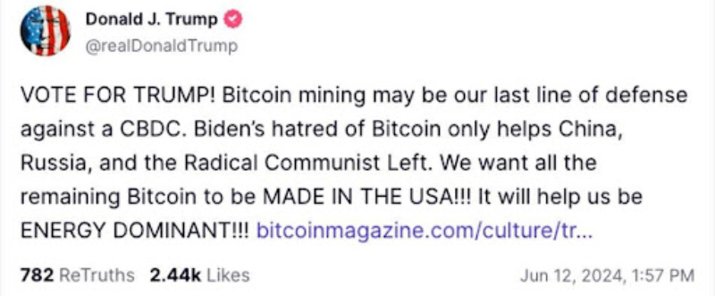 Trump gości liderów branży wydobywczej Bitcoin, aby promować dominację energetyczną USA
